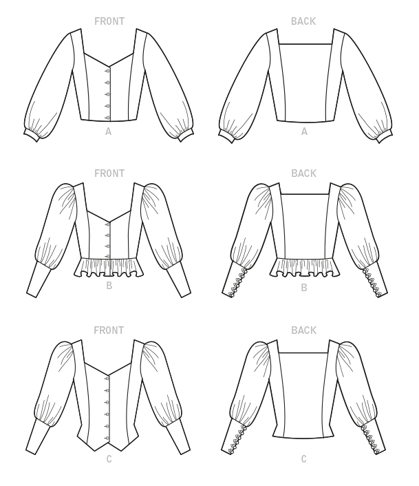 McCall’s Misses Tops Sewing Pattern M8181