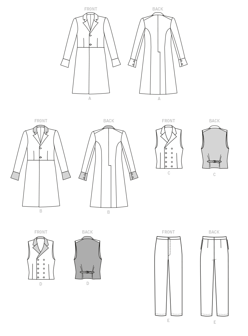 McCall’s Men's Costume Sewing Pattern M8185