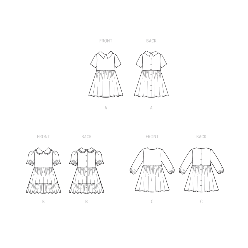 McCall’s Toddlers Dresses Sewing Pattern M8266
