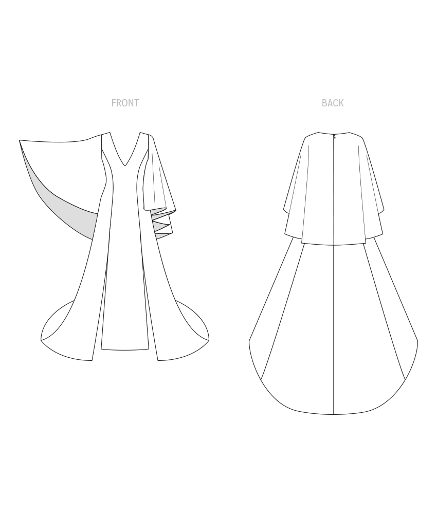 McCall’s Dress And Sleeved Cape By Yaya Han Sewing Pattern M8303