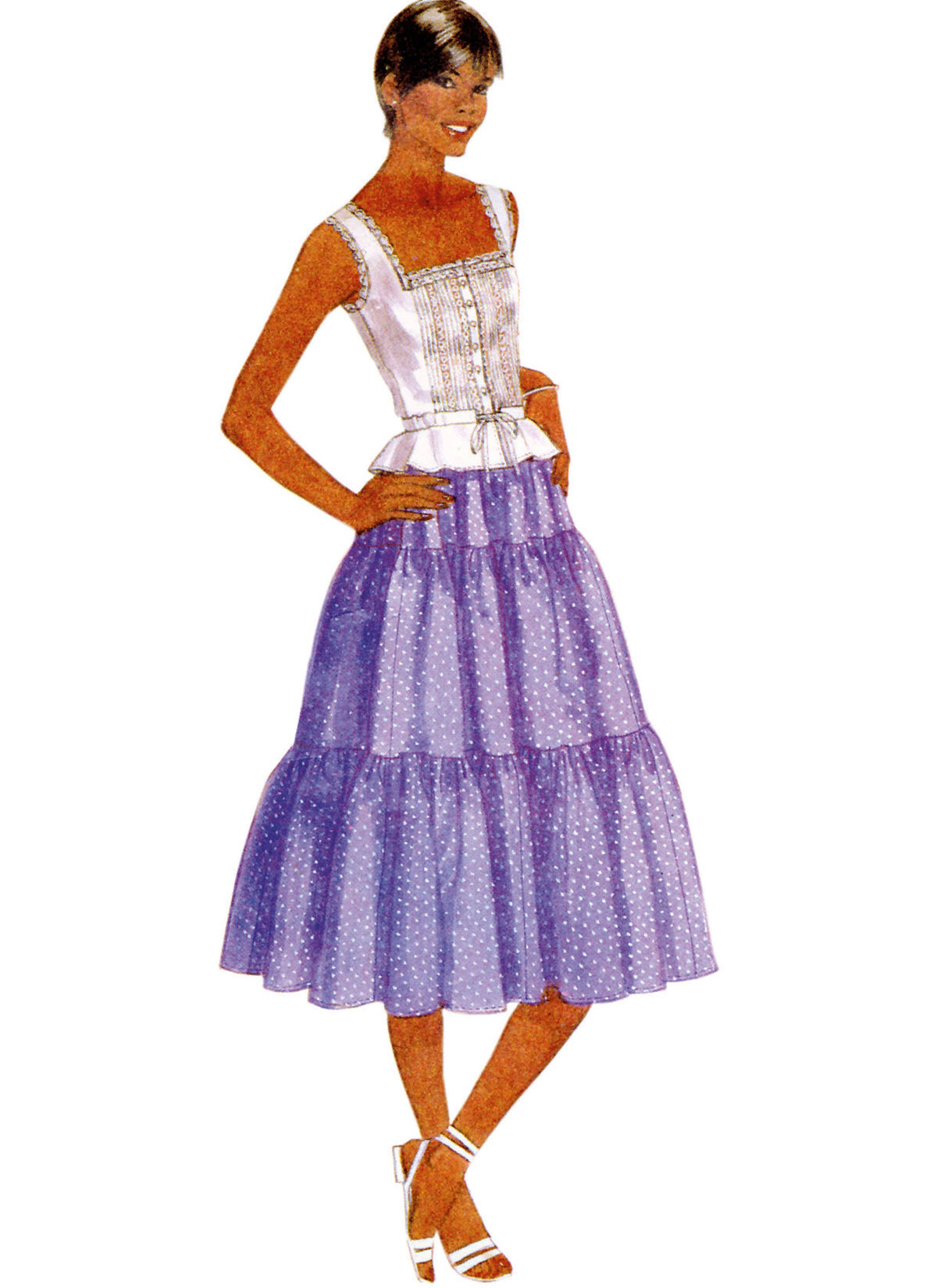 McCall’s Misses Top And Skirts By Laura Ashley Sewing Pattern M8306