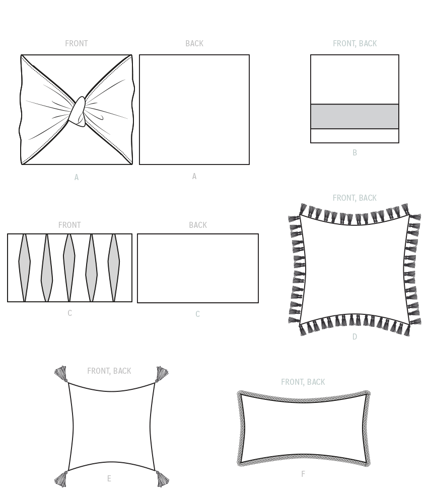 McCall’s Pillows Sewing Pattern M8310