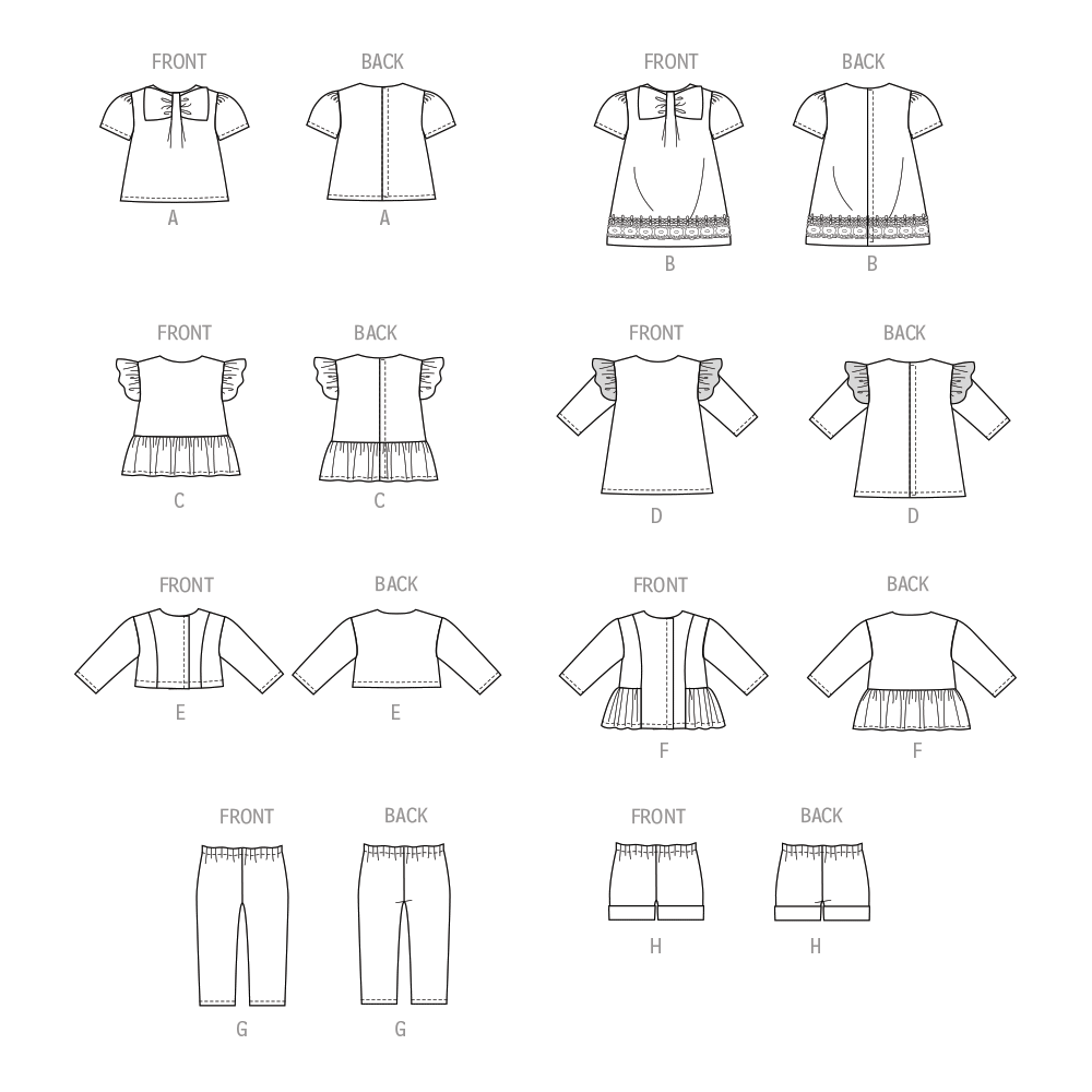McCall’s 18" Doll Clothes Sewing Pattern M8378