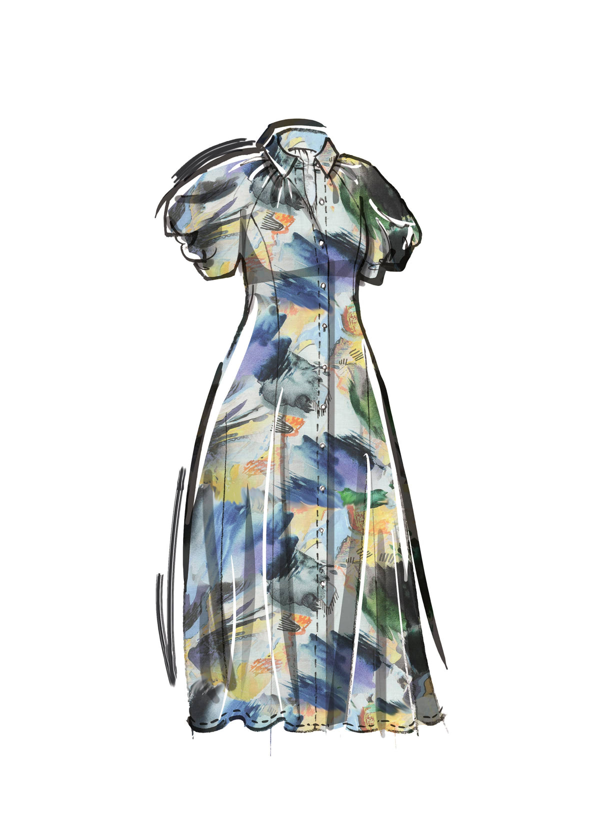 McCall’s Women's Shirtdress Sewing Pattern M8385