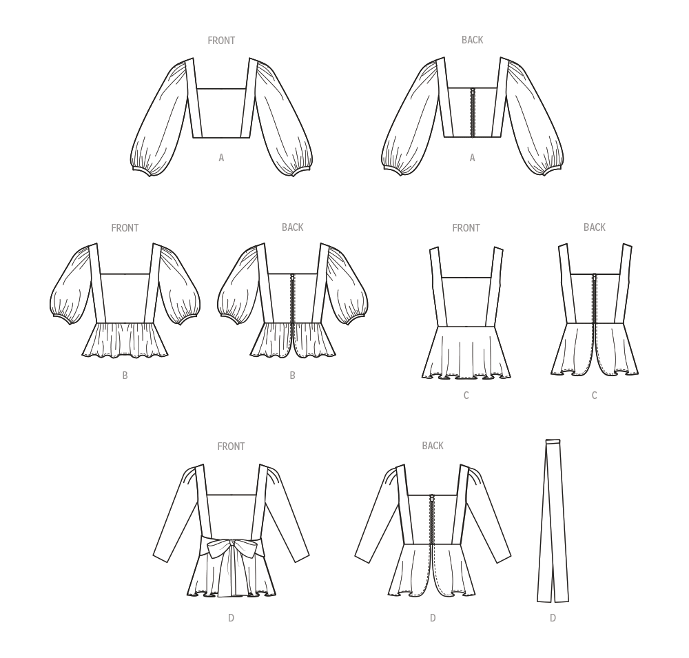 McCall’s Misses Tops Sewing Pattern M8388