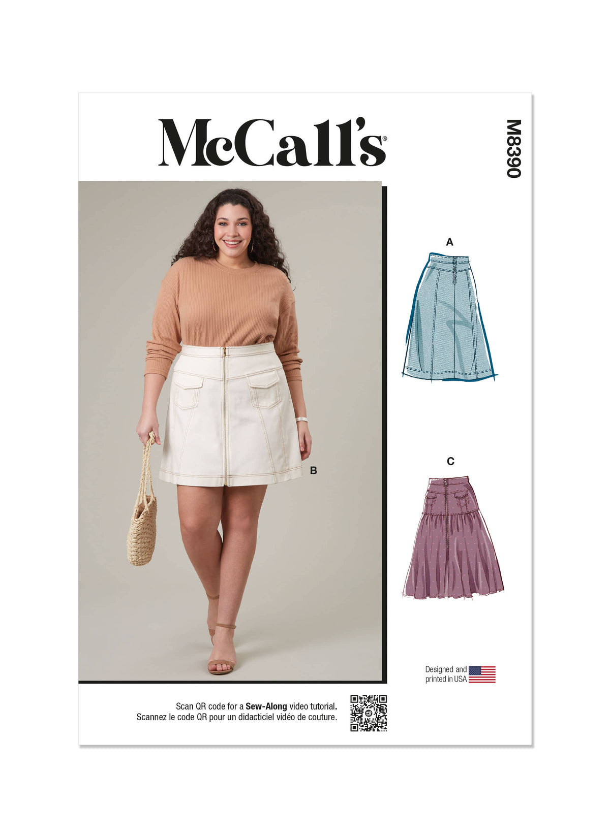McCall’s Women's Skirts Sewing Pattern M8390