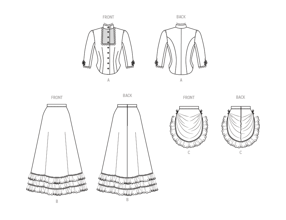 McCall’s Misses Costumes Sewing Pattern M8397