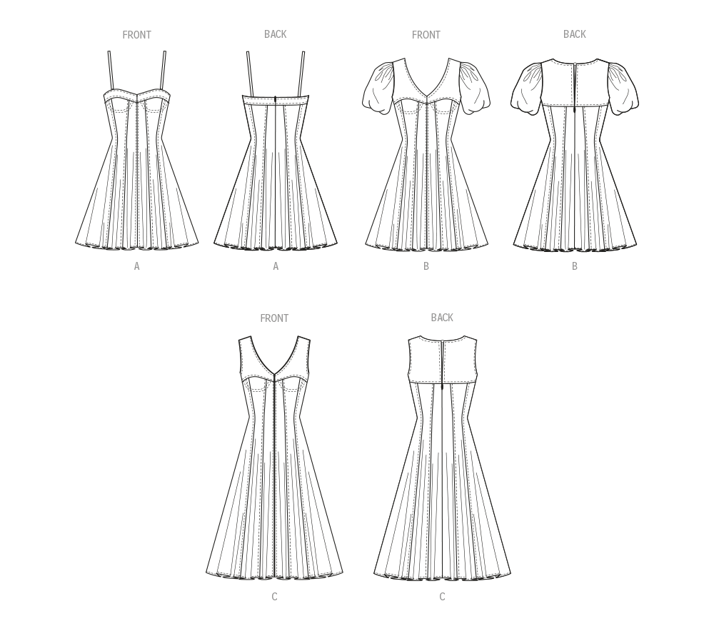 McCall’s MissesS Dress With Sleeve And Length Variations Sewing Pattern M8405