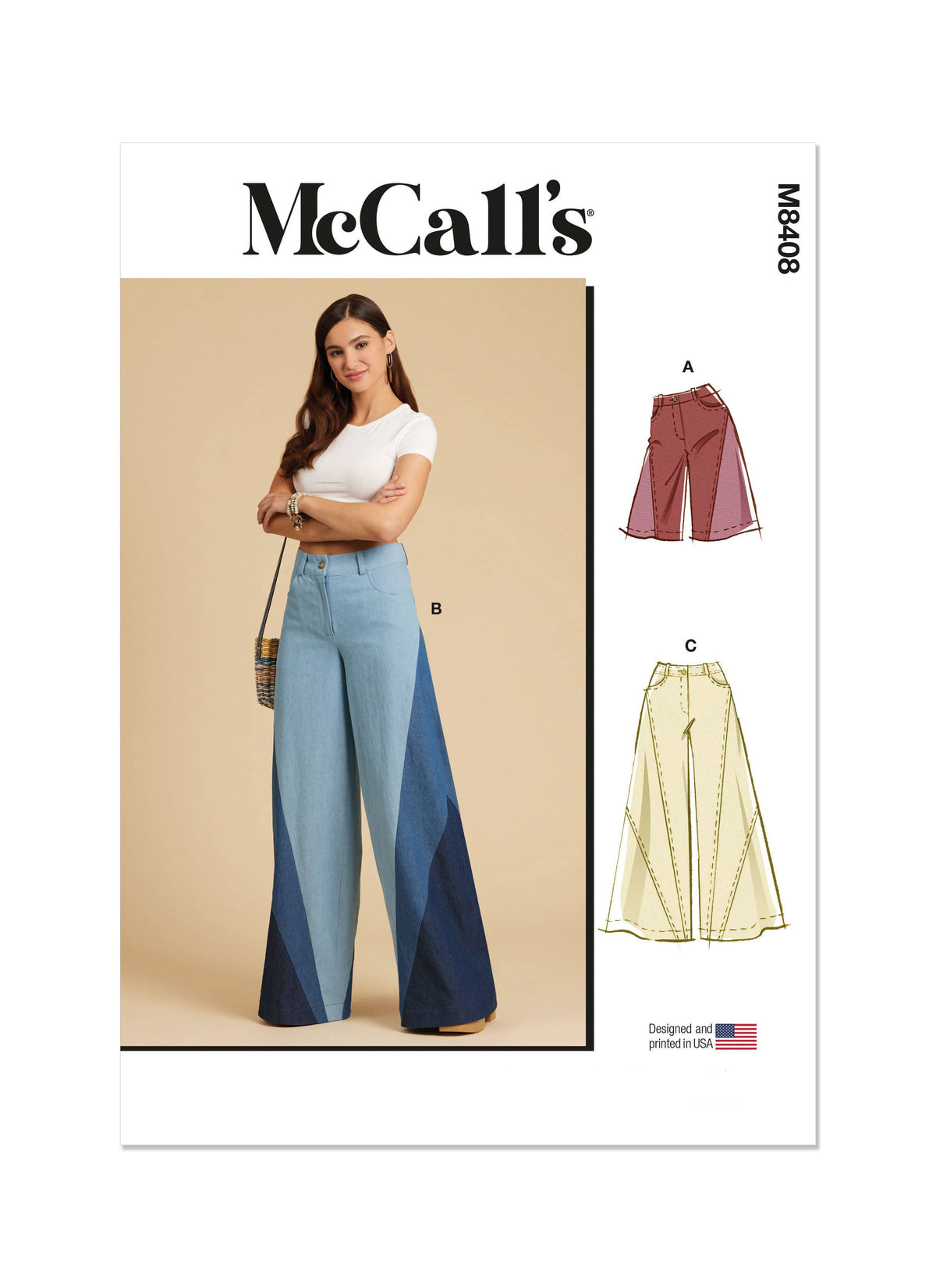 McCall’s Misses Shorts And Pants Sewing Pattern M8408