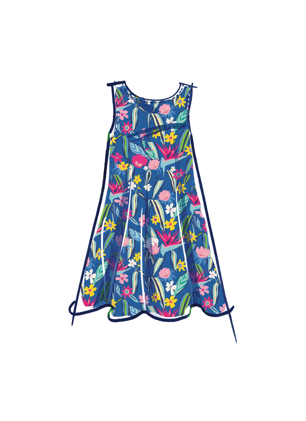 McCall’s Girls Dress In Two Lengths Sewing Pattern M8418