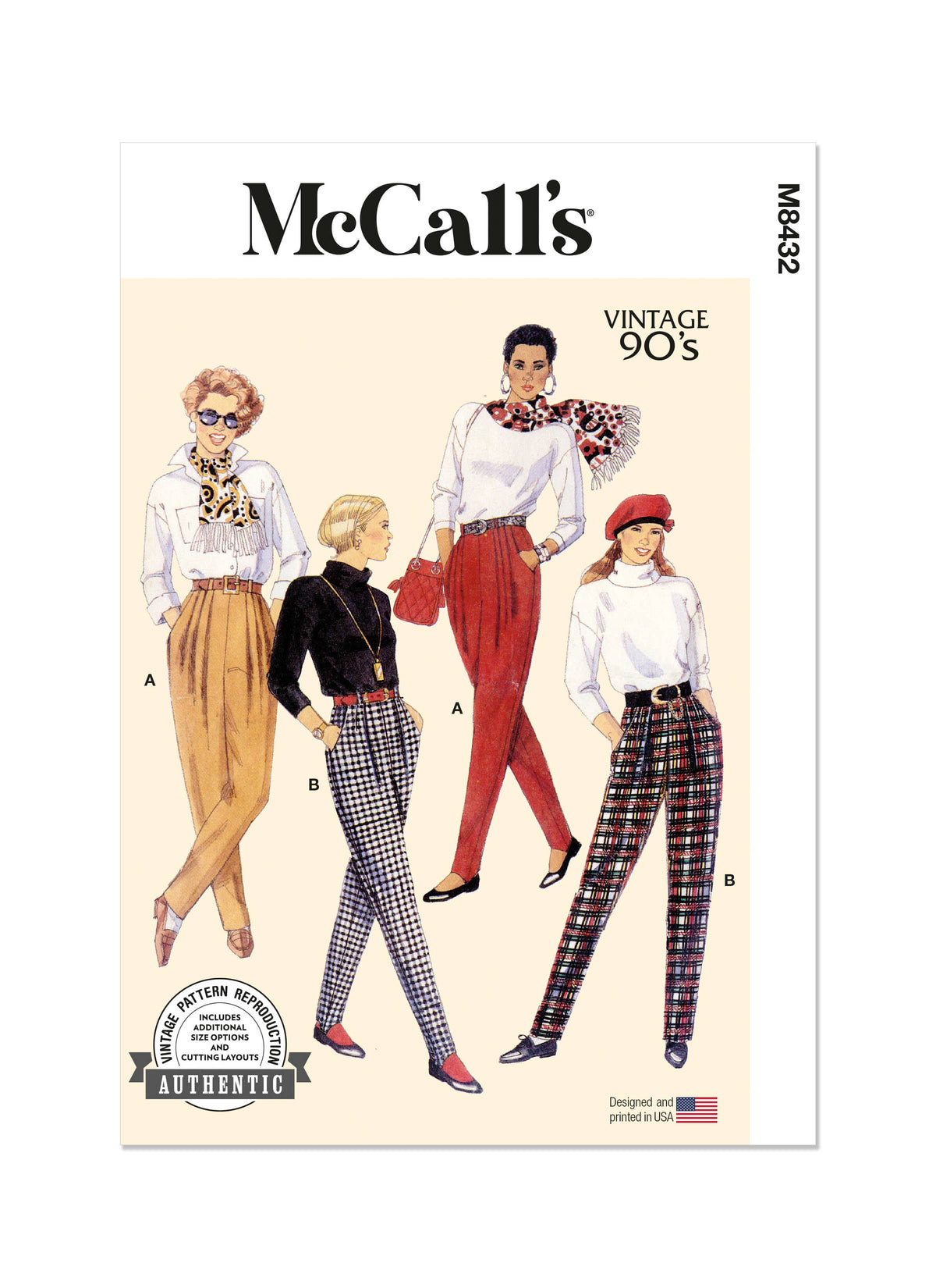 McCall’s Misses Pants Sewing Pattern M8432