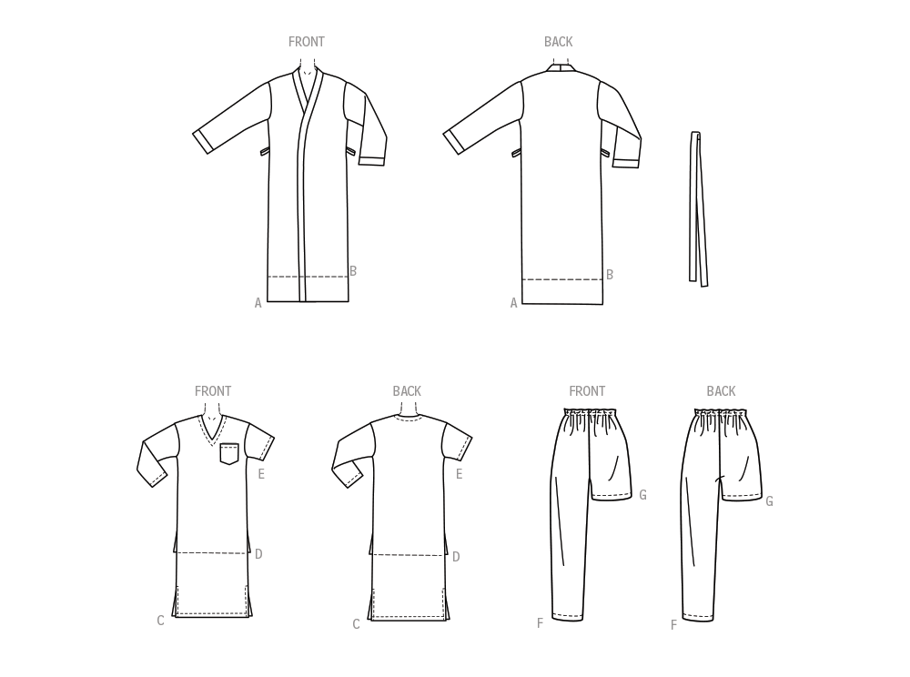 McCall’s Men's Sleepwear Sewing Pattern M8443