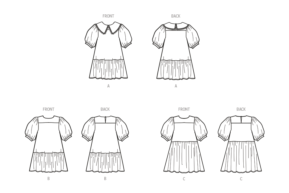 McCall’s Children's And Girls Dresses Sewing Pattern M8444
