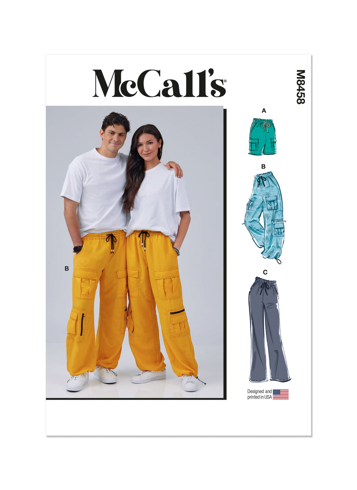 McCall’s Unisex Pull On Shorts And Pants Sewing Pattern M8458