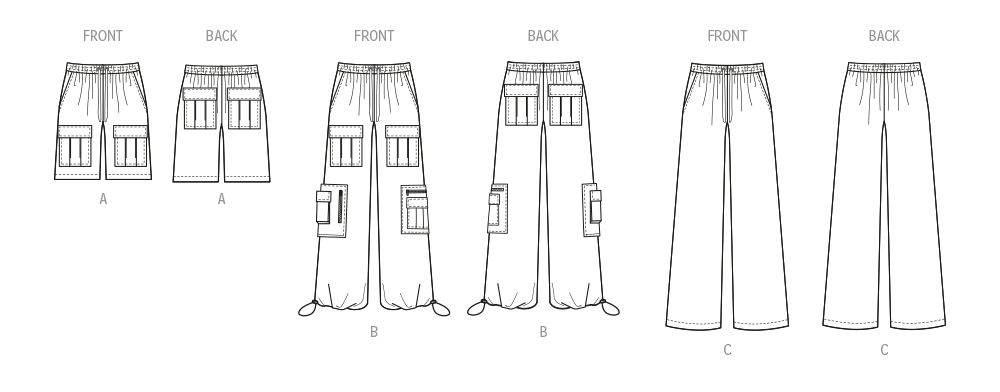 McCall’s Unisex Pull On Shorts And Pants Sewing Pattern M8458