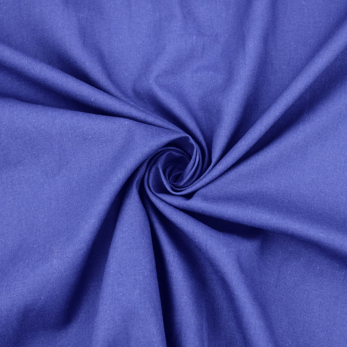 Madras Plain Cotton Linen - Royal Blue