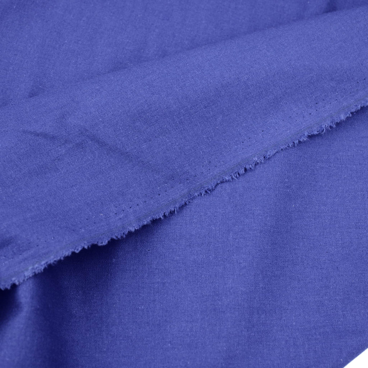 Madras Plain Cotton Linen - Royal Blue