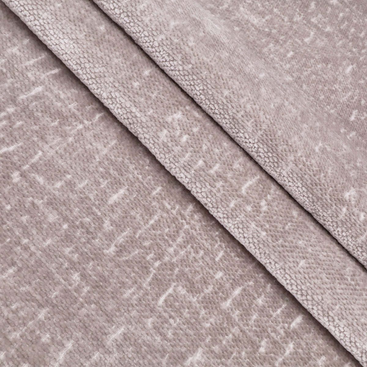 Marseille Thick Chenille Plain Textured Sofa Curtain Upholstery Fabric - Light Grey