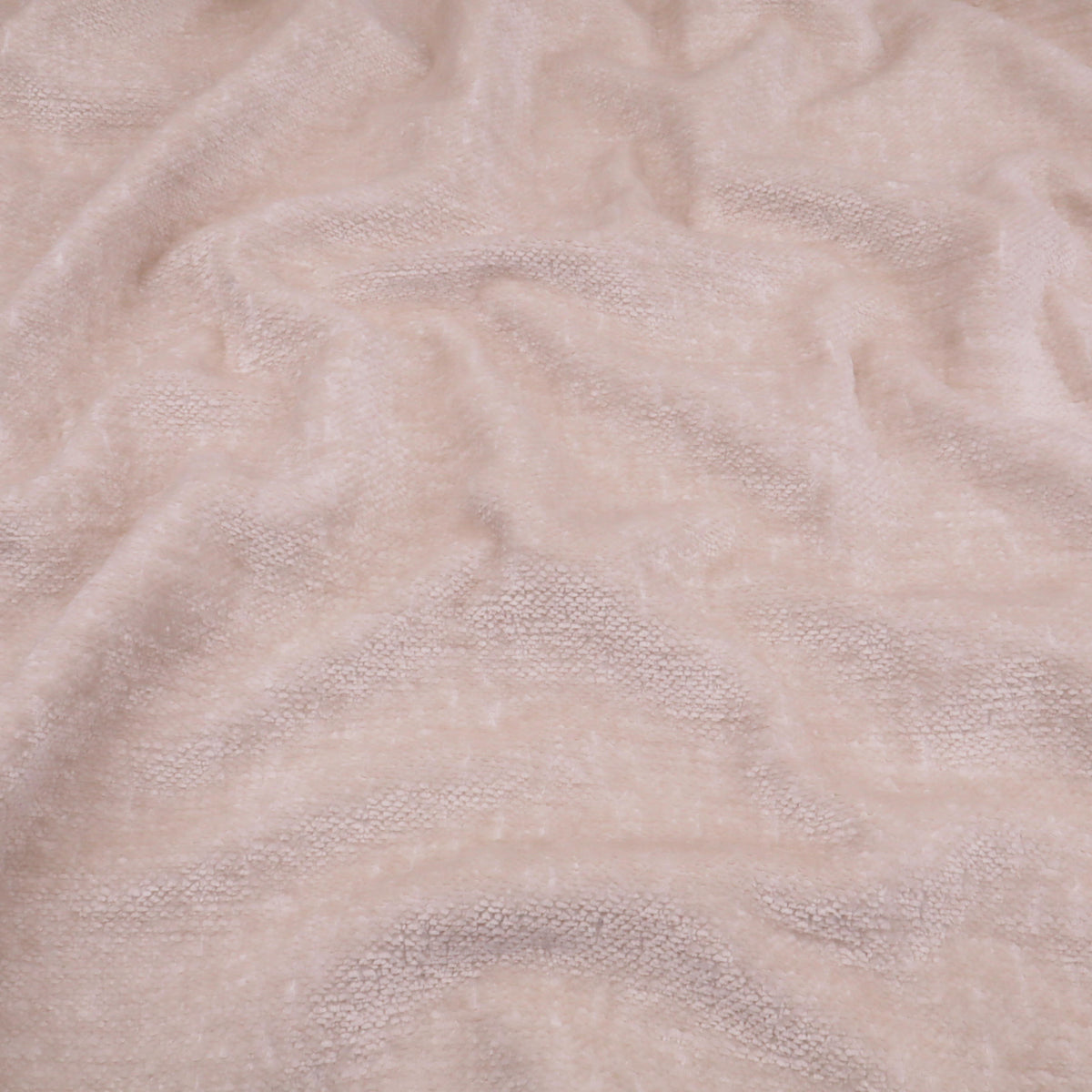 Marseille Thick Chenille Plain Textured Sofa Curtain Upholstery Fabric - Natural