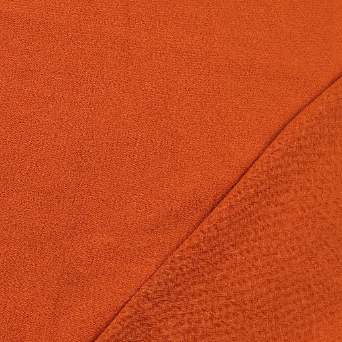Melody Stonewashed Cotton Dressmaking Fabric - Burnt Orange