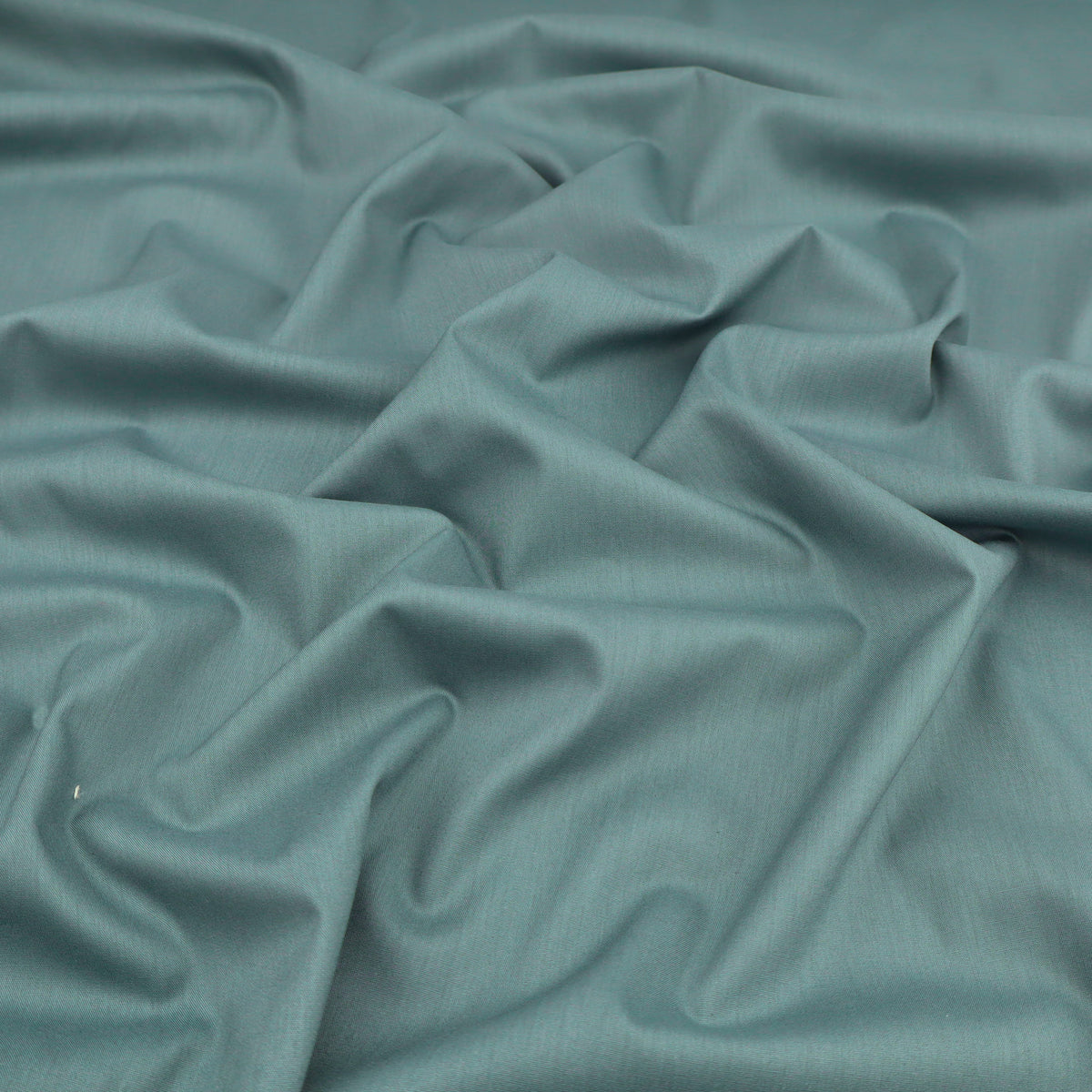 Plain Cotton Viscose Dressmaking Fabric - Petrol