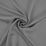 French Plain Silk Velvet Satin - Grey