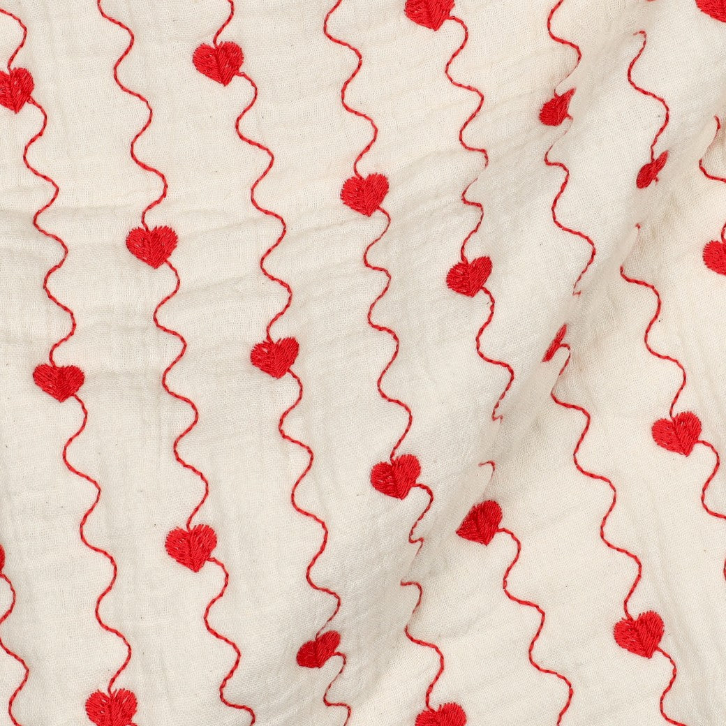 Ivory Red Hearts