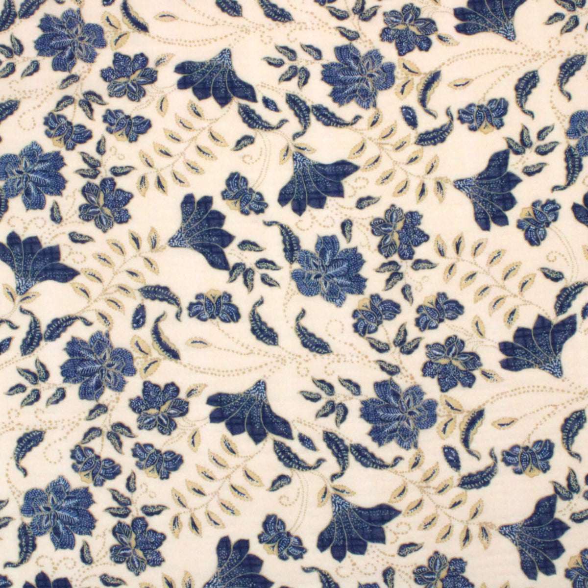 Crinkled Blue Floral