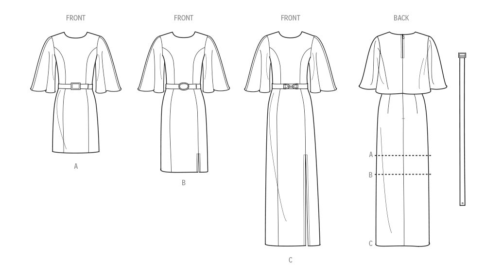 Simplicity Misses & Women's Dress in Three Lengths Pattern S3000