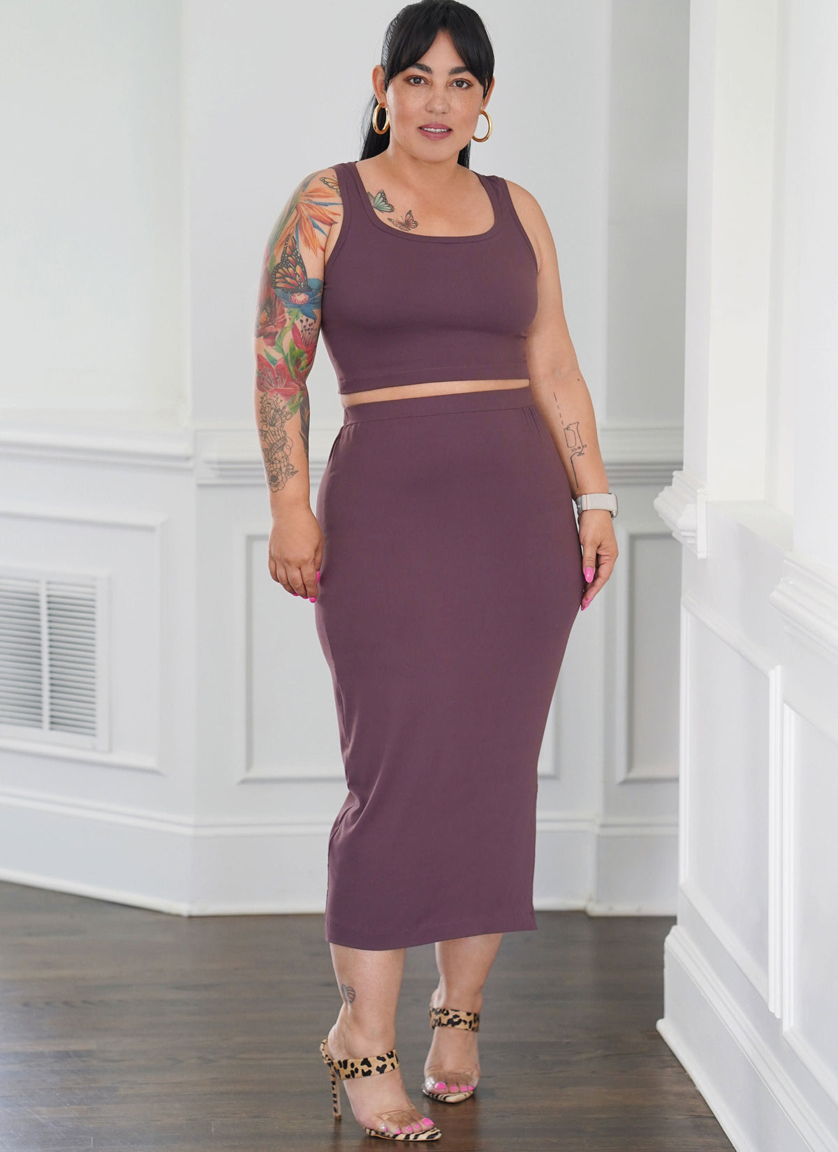 Simplicity Misses Knit Cardigan, Tank Top & Skirt Sewing Pattern S3010