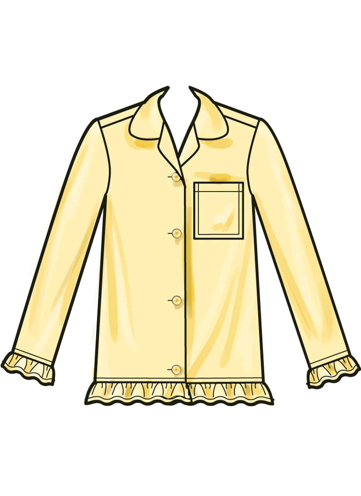 Simplicity Children's Lounge Tops, Gown, Shorts & Pants Pattern S3045