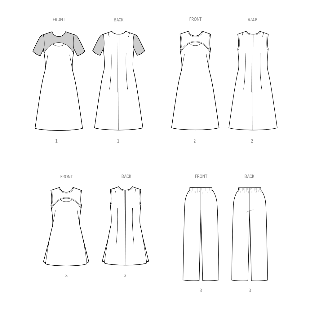 Simplicity Misses Dress, Tunic and Pants Sewing Pattern S3049