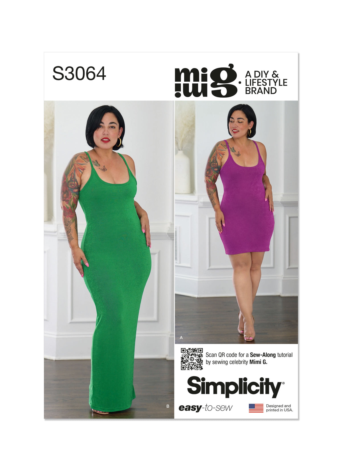 Simplicity Misses & Women's Knit Dress Sewing Pattern by Mimi G S3064