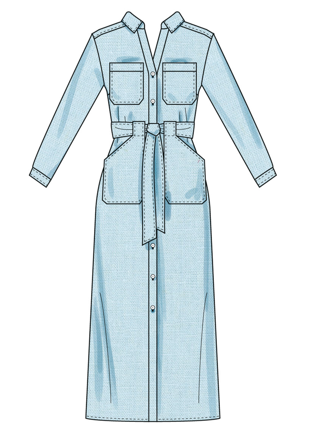Simplicity Misses & Women's Dresses with Tie Belt Sewing Pattern S3065