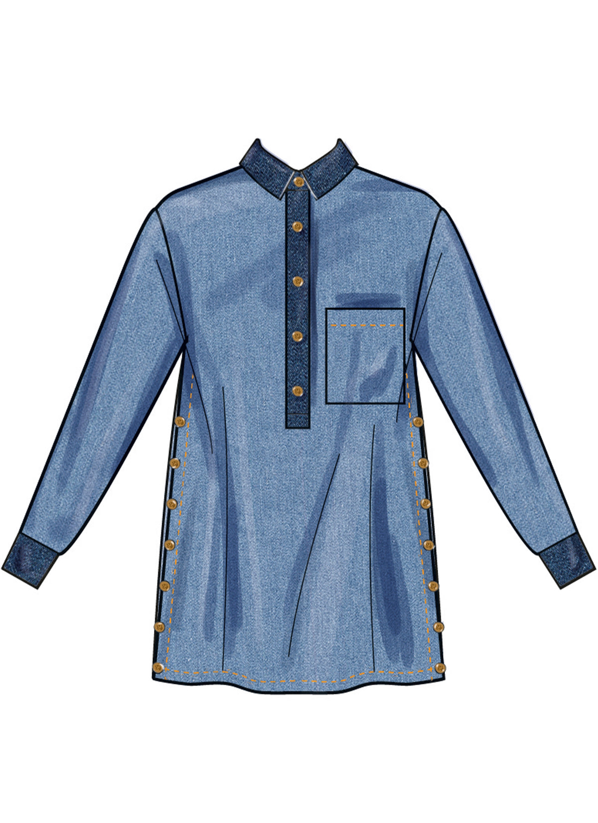 Simplicity Misses Tops and Tunics Sewing Pattern Guide S3068A