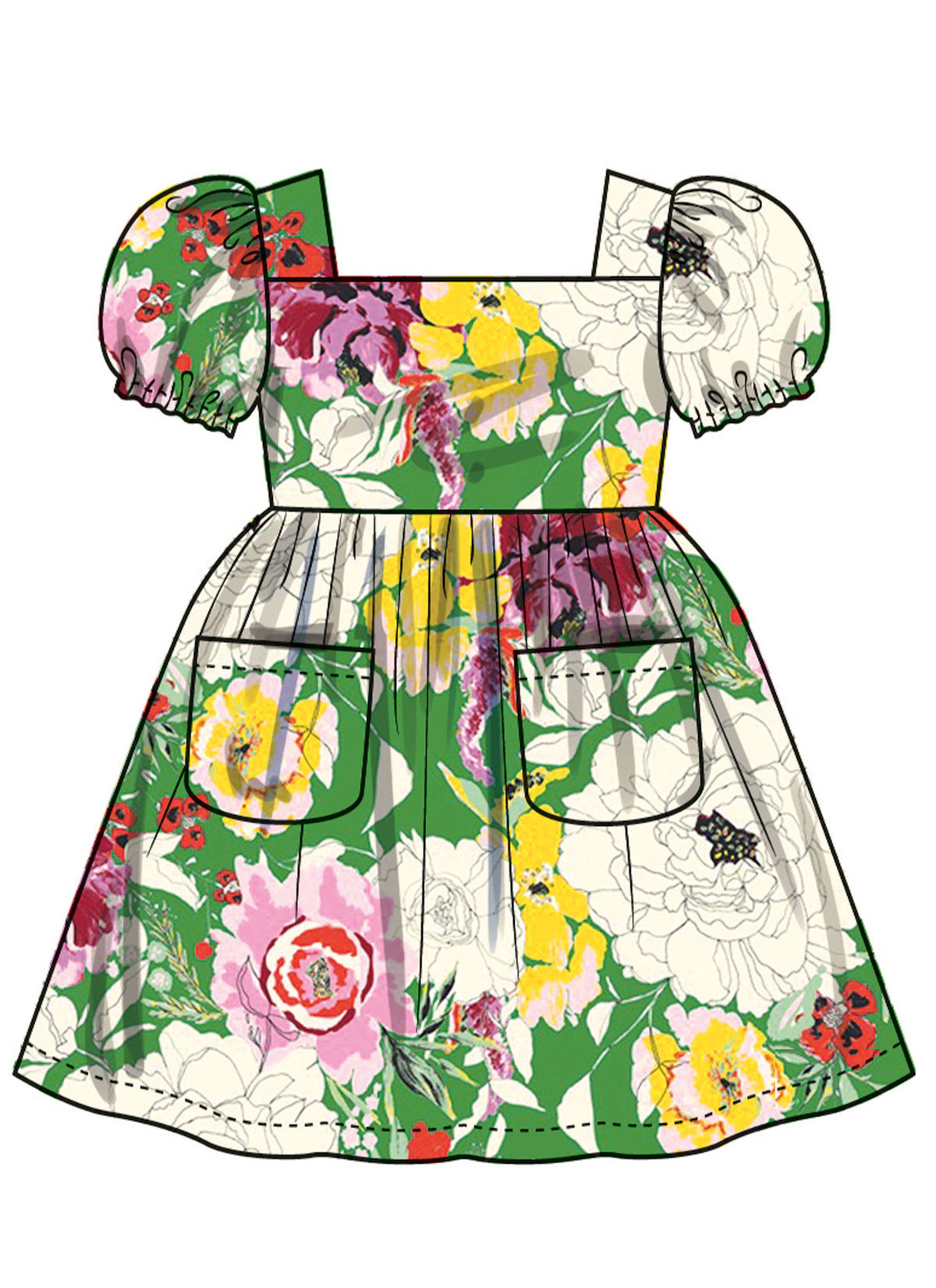Simplicity Toddlers' Dresses Sewing Pattern Guide S3080A