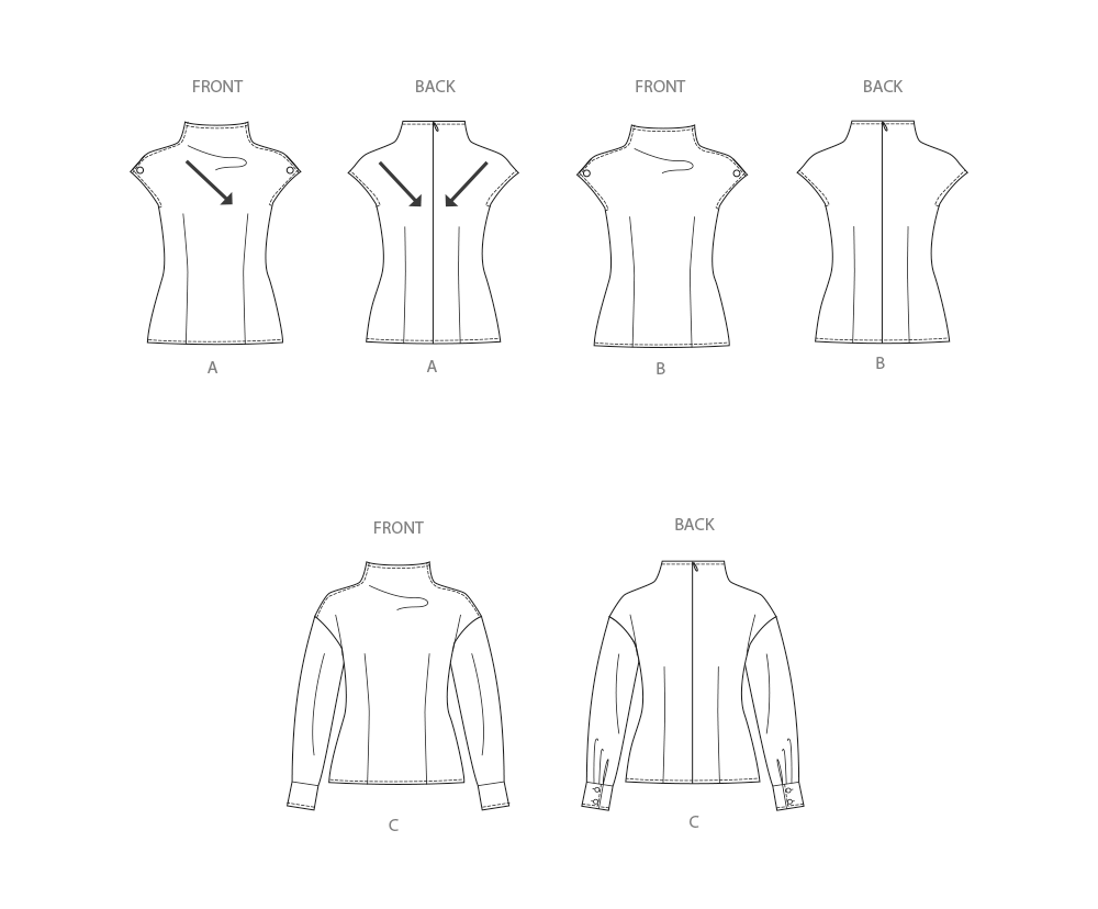Simplicity Misses Top with Sleeve Variations Sewing Pattern S3103
