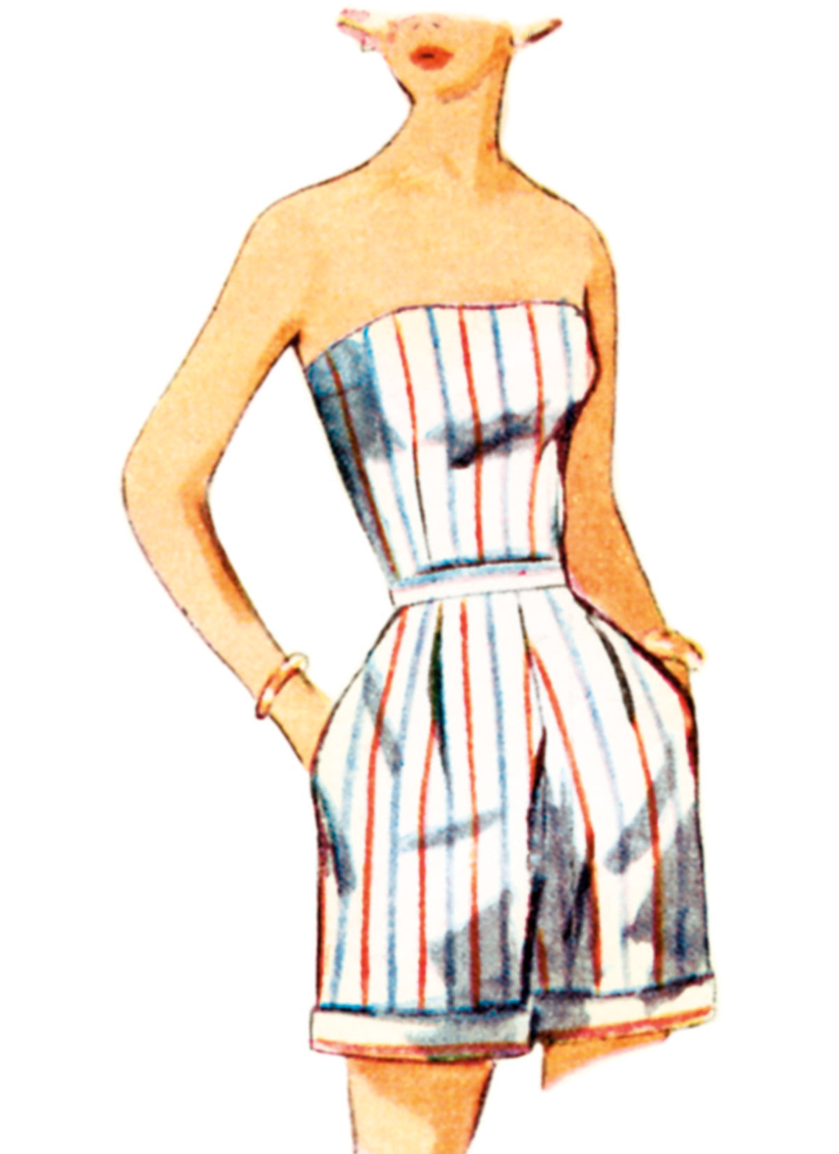 Simplicity Misses Two-Piece Play Suit & Skirt Sewing Pattern S3115