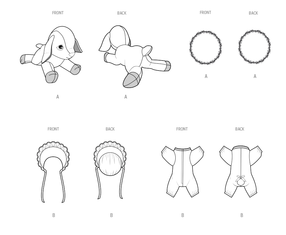 Simplicity Baby Goat Plushy Sewing Pattern by Carla Reiss S3121OS