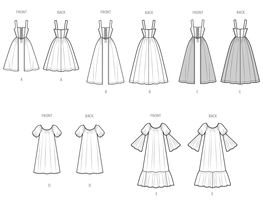 Simplicity Misses Costumes: Create Your Own Sewing Pattern S3127