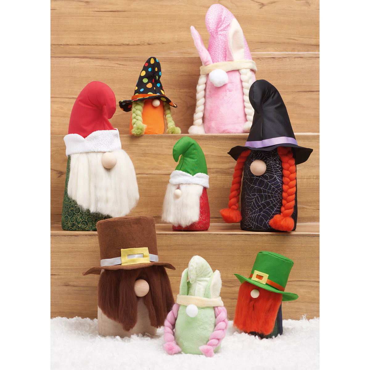 Simplicity Plush Gnomes in Two Sizes Sewing Pattern S9581 OS