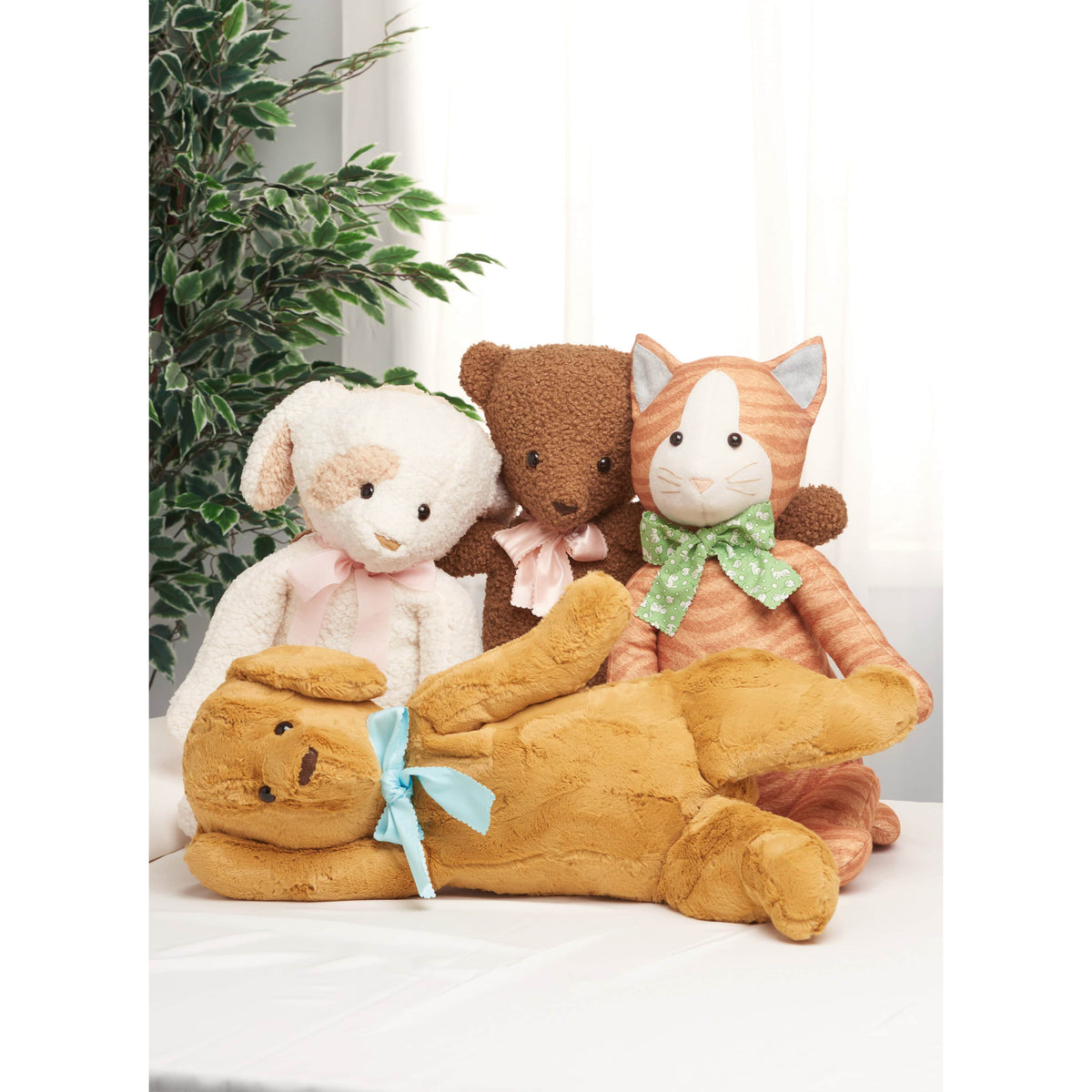 Simplicity Poseable Plush Animals by Elaine Heigl Sewing Pattern S9583 OS