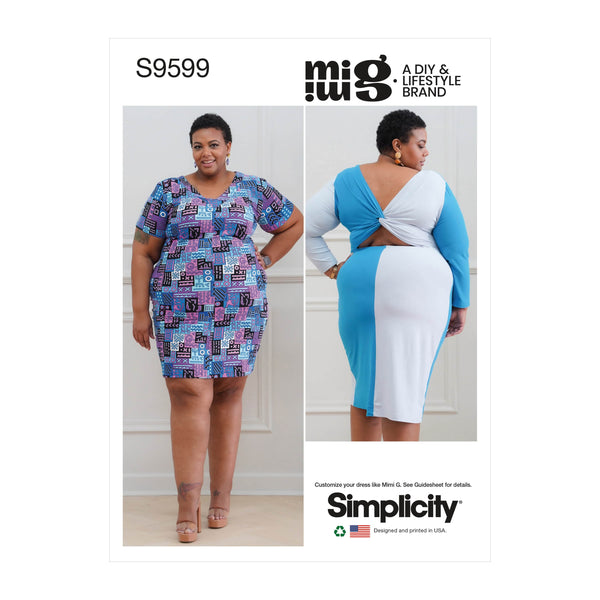 Simplicity Womens Knit Dresses by Mimi G Sewing Pattern S9599