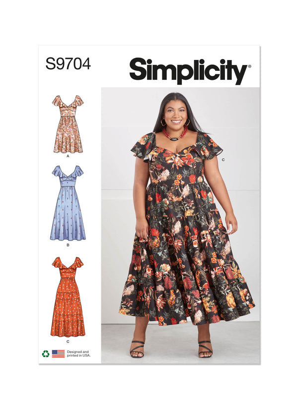 Simplicity Womens Dresses Sewing Pattern S9704