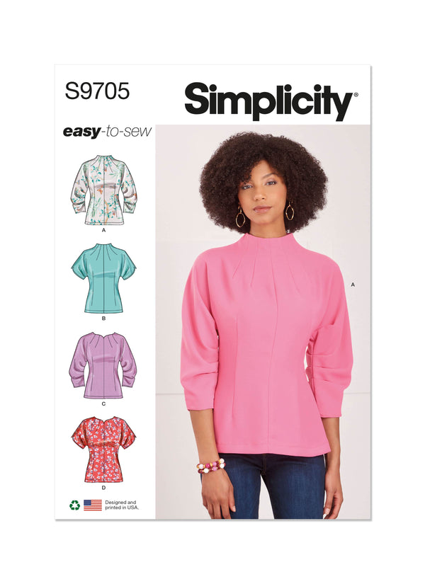 Simplicity Misses Tops Sewing Pattern S9705