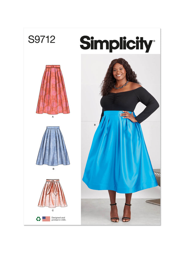 Simplicity Womens Skirts Sewing Pattern S9712