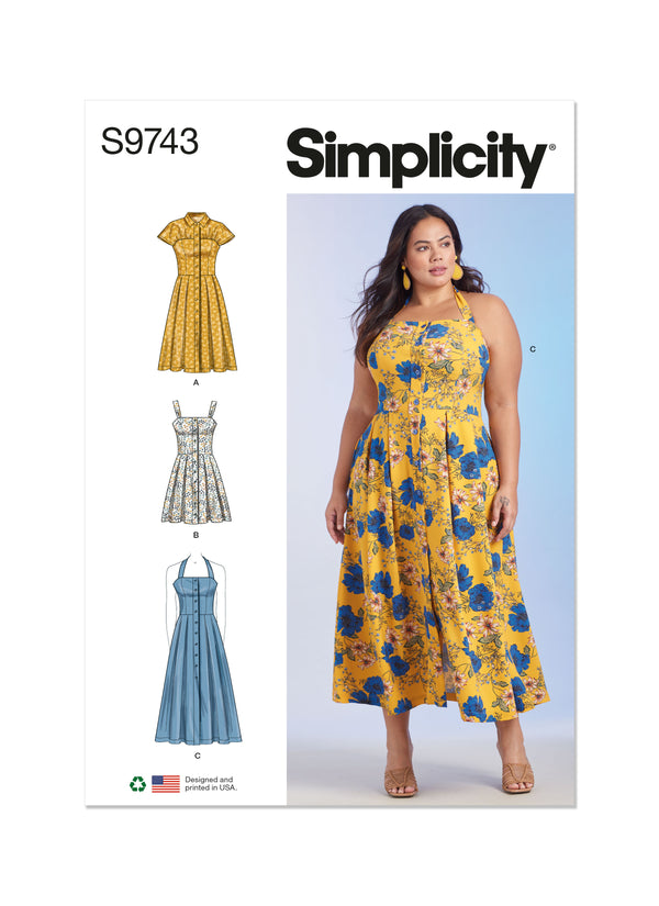 Simplicity Womens Dresses Sewing Pattern S9743