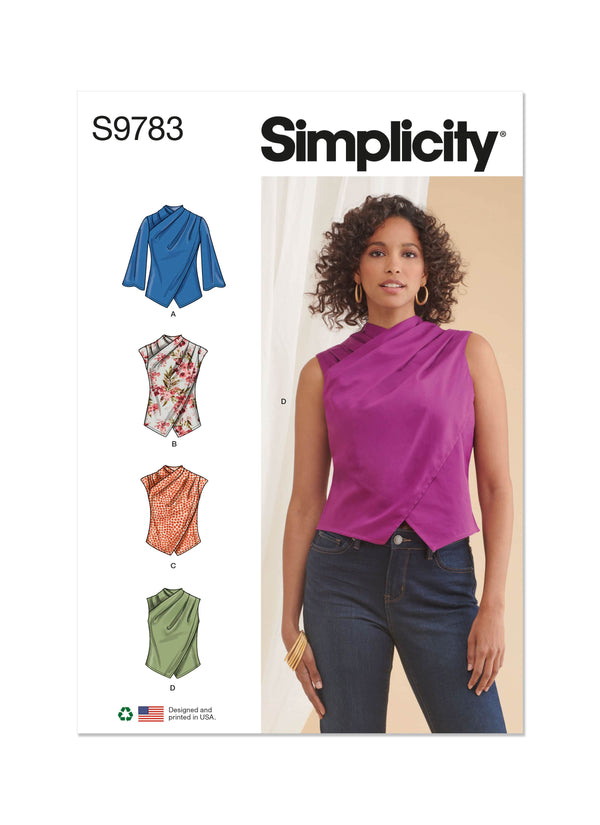 Simplicity Misses Tops Sewing Pattern S9783