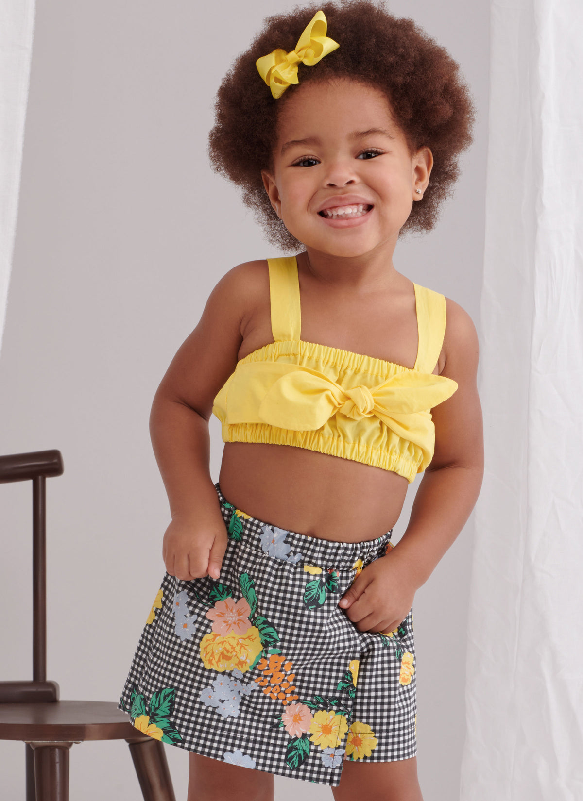 Simplicity Toddlers Tops Skort, Pants & Hat in Three Sizes Sewing Pattern S9797A
