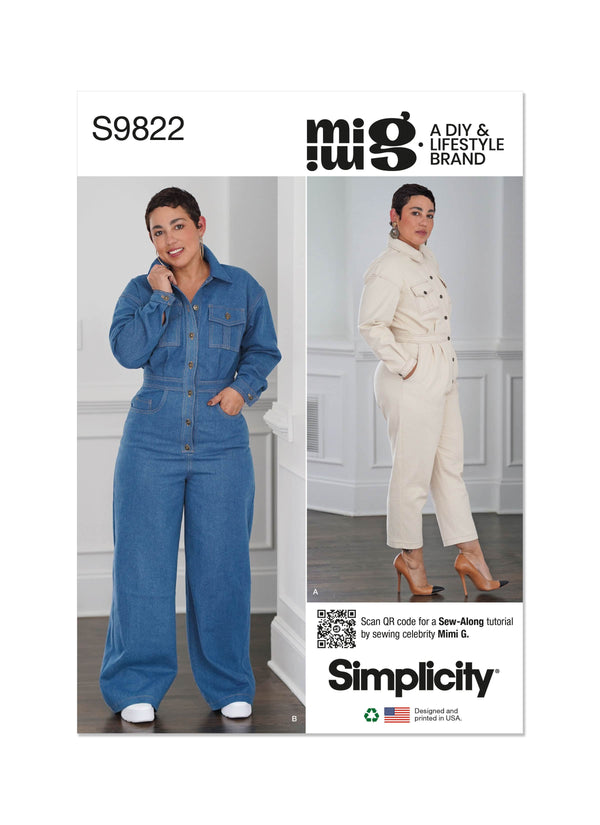 Simplicity Misses Jumpsuits by Mimi G Style Sewing Pattern S9822